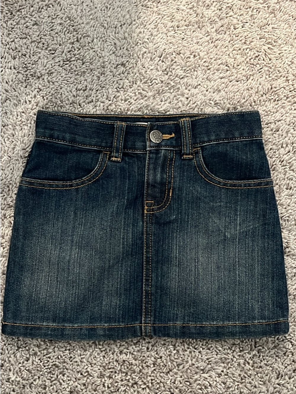 The Children's Place Dark Blue Denim Mini Skirt